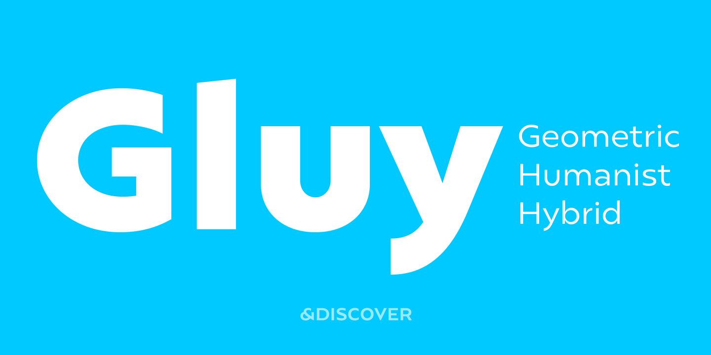 Gluy Font preview